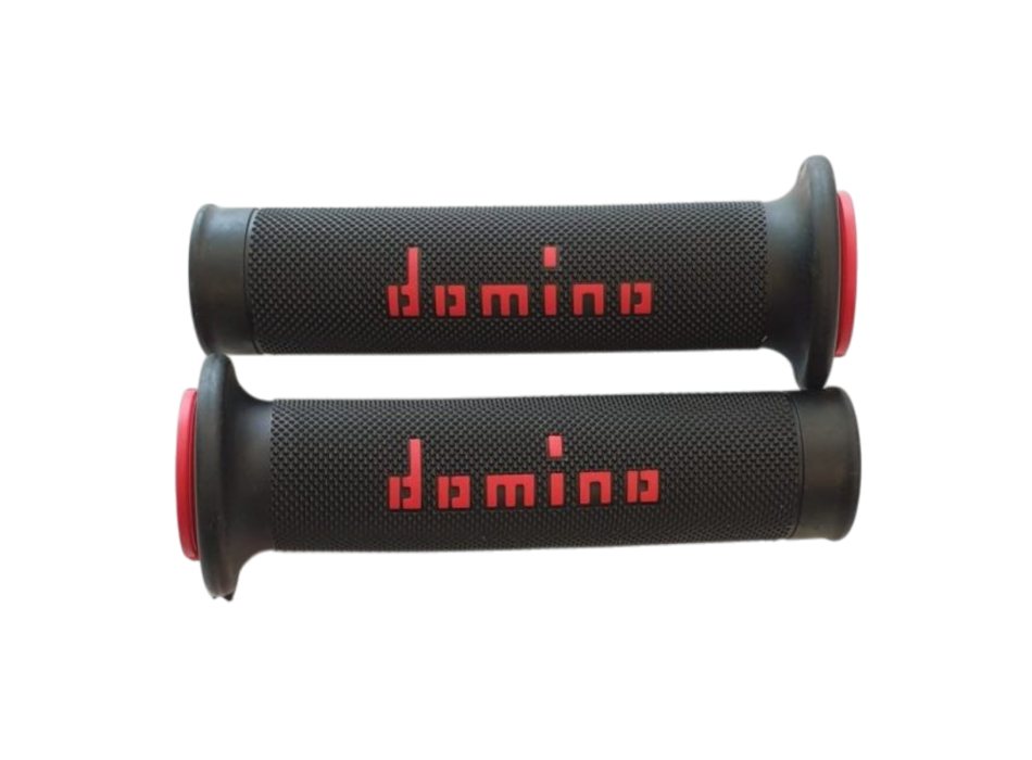 Pair Of Domino Black/Red Hand Grip