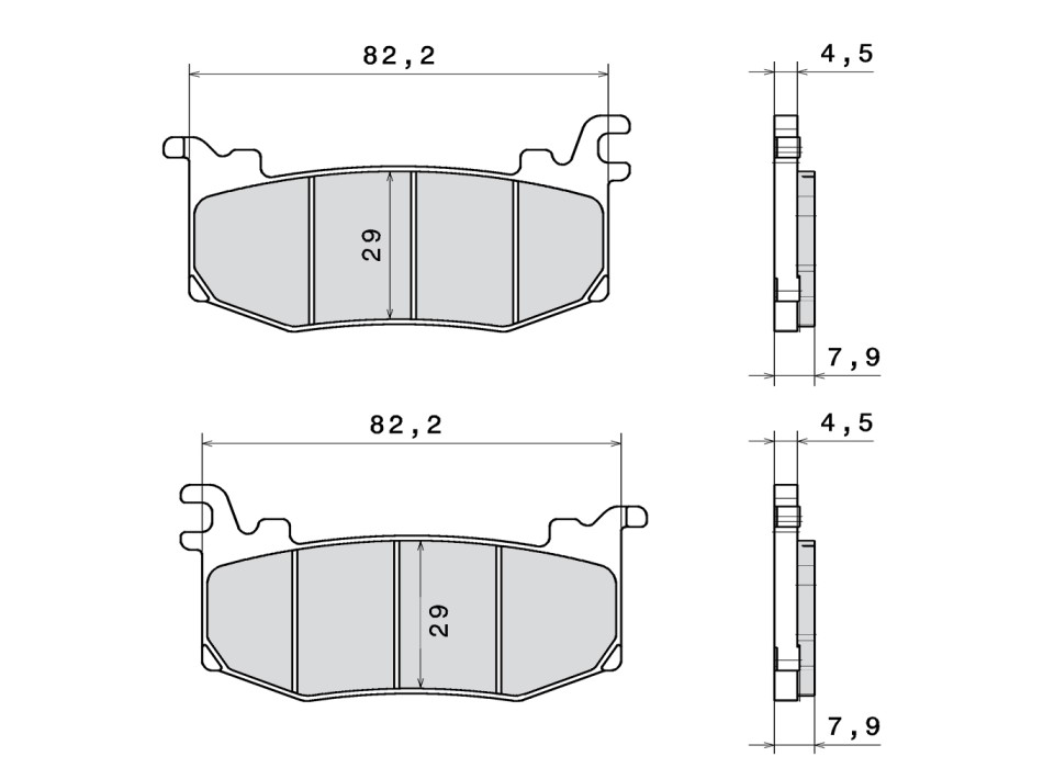 Pastiglie freno Brembo Z04 107A48616 - M588Z04 per pinze HYPURE