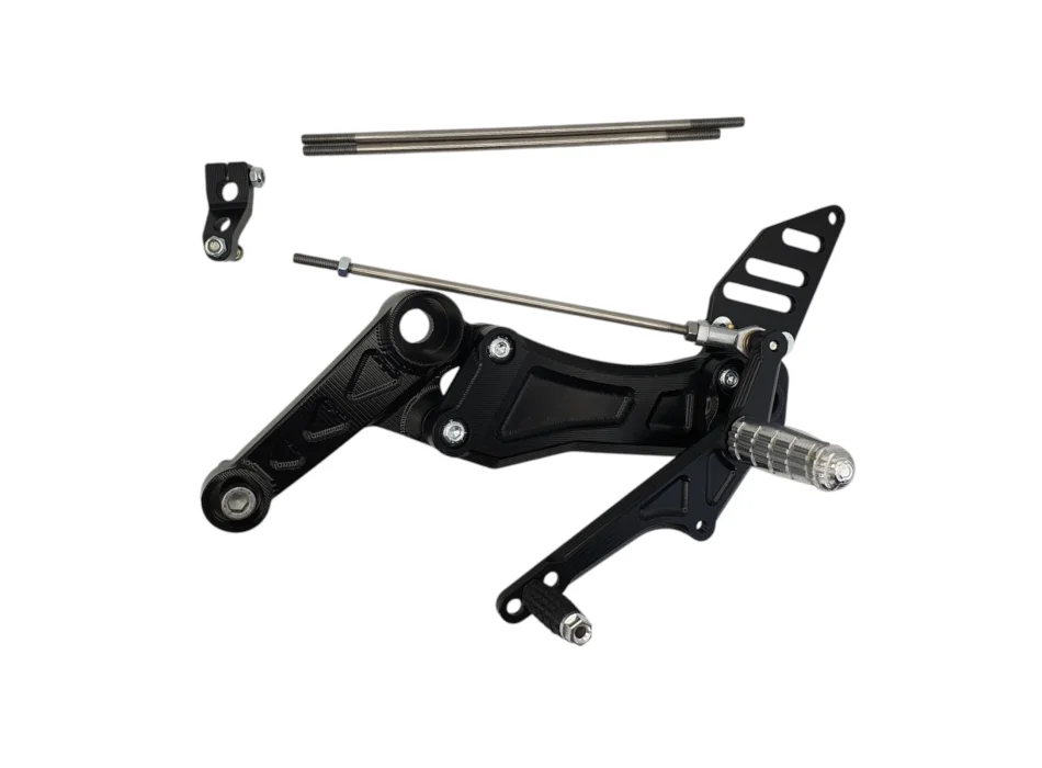 Pedane FlyHammer RS660 Tuono 660 anodizzate nere