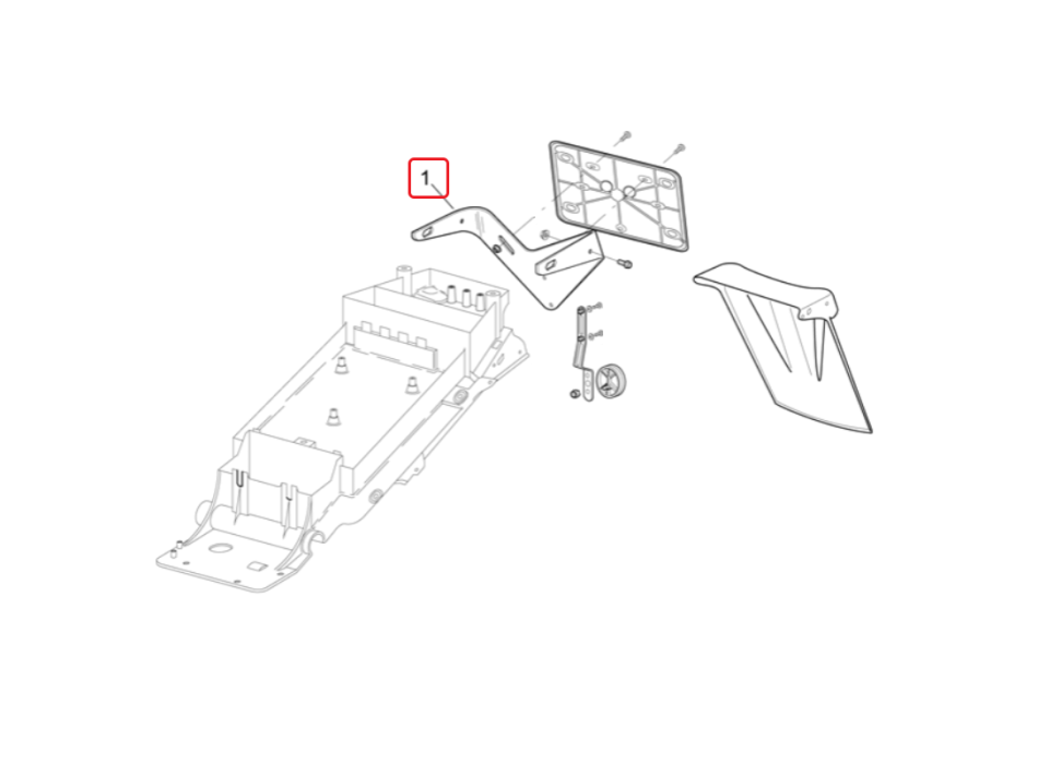 Plate Holder RSV1000 Tuono 1000 AP8126775