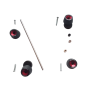 Protezione perni ruota Lightech rossi WAPAP402ROS per Rs660 - Tuono 660