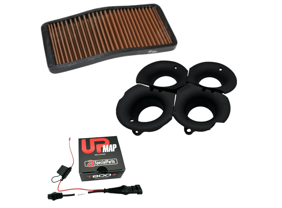 Racing Kit Stage 2 for Rsv4 from 2017 to 2020 (air filter + Grt velocity stacks + Upmap)