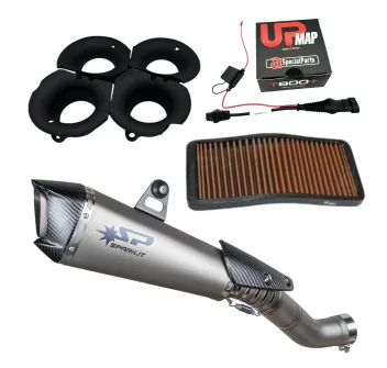 Racing Stage 2.5 Kit for RSV4 2017-2020 (SPARK Slip-On + UpMap + GRT Velocity Stacks + Air Filter)