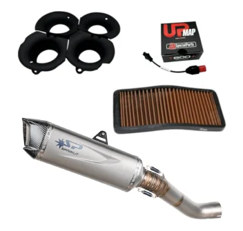 Racing Stage 2.5 Kit for RSV4 2021-2024 (USA 2025) - SPARK Force Evo Slip-On + UpMap + GRT Velocity Stacks + Air Filter