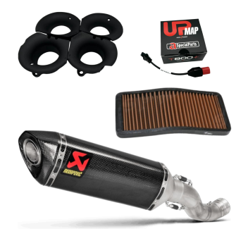 Racing Stage 2.5 Kit for RSV4 2025 (USA 2026) - Akrapovic Slip-On + UpMap + GRT Velocity Stacks + Sprint Filter