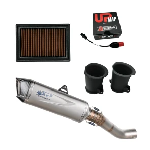Racing Stage 2.5 Kit per Tuono V4 2025 (USA 2026) - SPARK Force Evo Slip-On + UpMap + GRT Cornetti + Filtro Aria