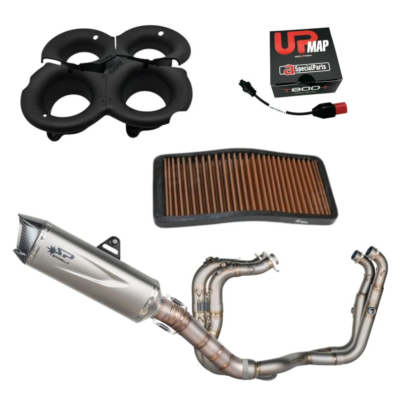 Racing Stage 3 Kit Aprilia RSV4 2021-2024 (USA 2025) - SPARK Full System (Force Evo) + UpMap + GRT Cornetti + Filtro Aria