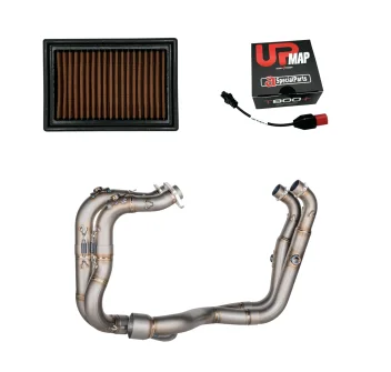 Racing Stage 3 Kit for Tuono V4 2025 (USA 2026) - Spark Titanium Headers, Sprint Filter PM01S & UpMap