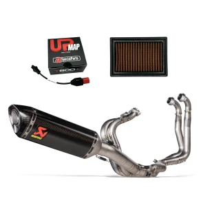Racing Stage 3 Kit per Tuono V4 2021-2024 (USA 2025) - Akrapovic Full Exhaust, Sprint Filter & UpMap