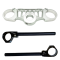 Kit piastra di sterzo superiore racing con semimanubri Racingbike per RS660