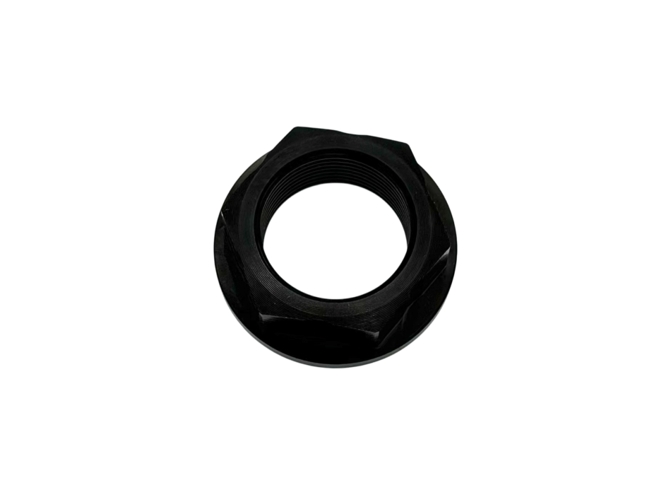 Rear Wheel Nut In Black Anodized Ergal 7075 For V4 V2