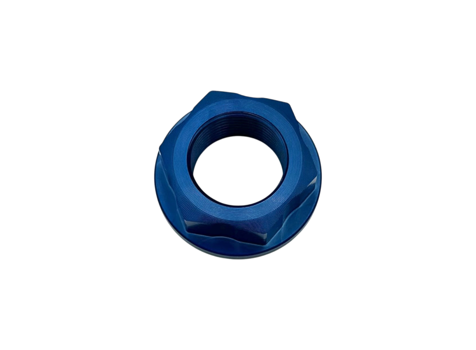Rear Wheel Nut In Blue Anodized Ergal 7075 For All 660