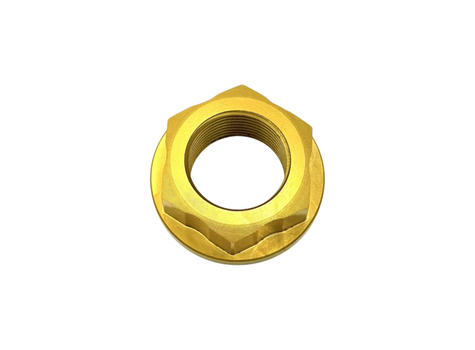 Rear Wheel Nut In Gold Anodized Ergal 7075 For All 660