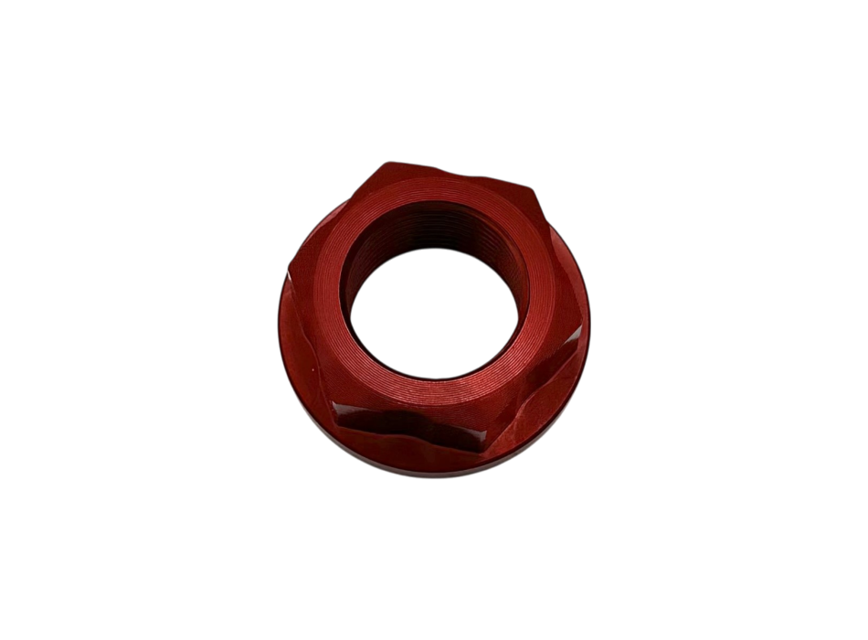 Rear Wheel Nut In Red Anodized Ergal 7075 For All 660