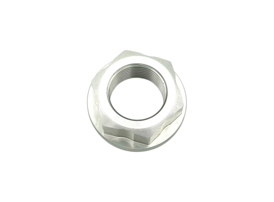 Rear Wheel Nut In Silver Anodized Ergal 7075 For All 660