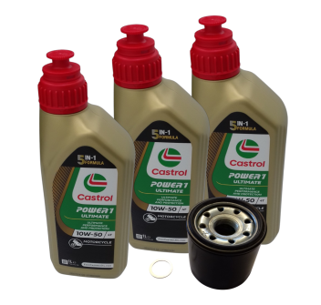 RS660 / Tuono 660 3-Liter Service Kit with Castrol Power1 Ultimate 10W50