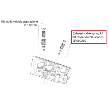 RSV4 Exhaust Valve Spring Kit 2015-2016 - Part No. 2R000260