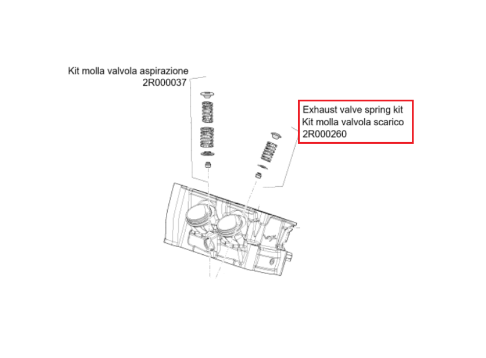 RSV4 Exhaust Valve Spring Kit 2015-2016 - Part No. 2R000260