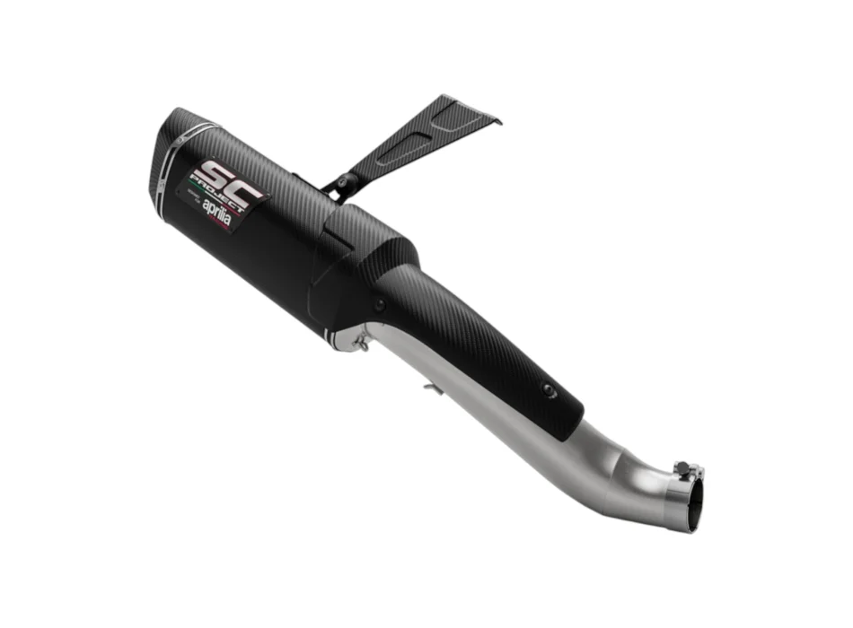 Silenziatore slip-on SC Project omologato per RSV4 E5+Tuono V4
