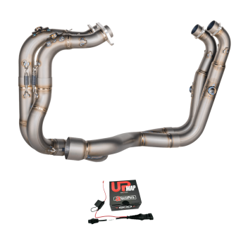 Spark Titanium Headers For Rsv4 And Tuono V4 2017-2020 With Upmap Marelli