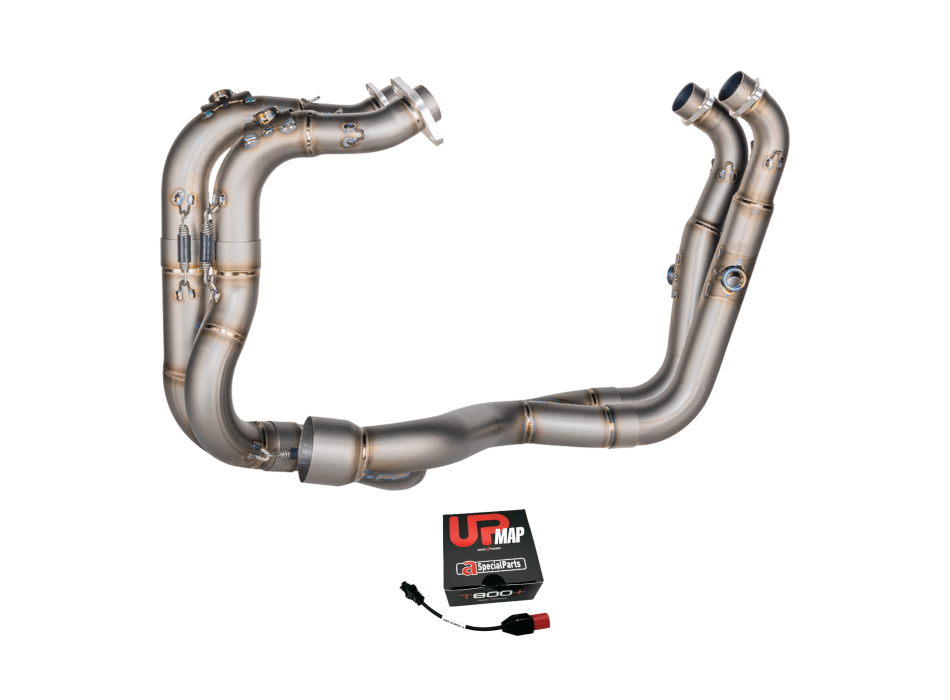 SPARK Titanium Headers for RSV4 and Tuono V4 2025 (USA 2026) with UpMap