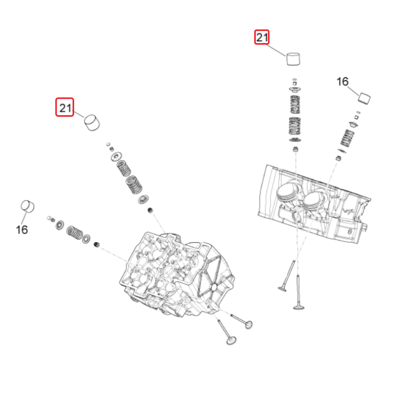 Intake valve cup 2A000337