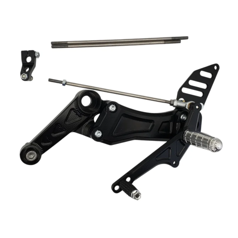 Black FlyHammer Rearsets for RS660 and Tuono 660