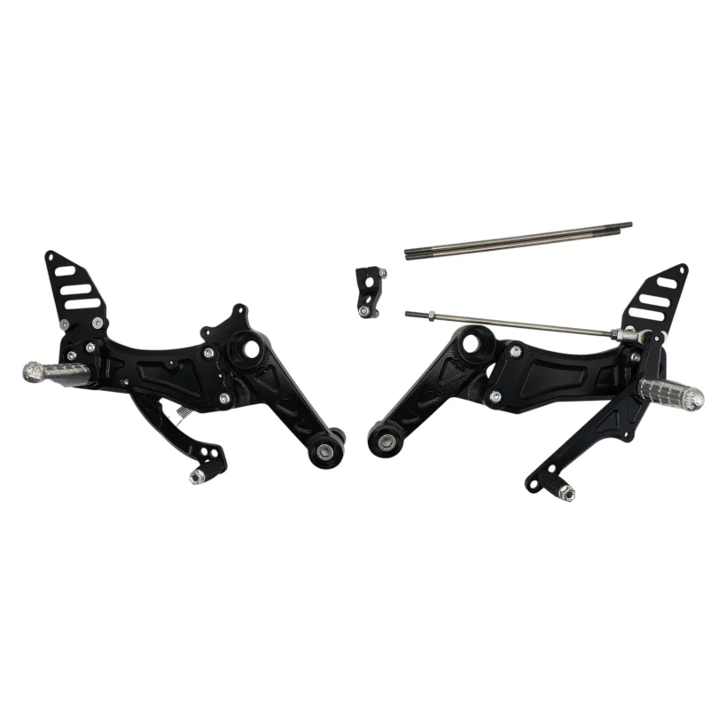 Black FlyHammer Rearsets for RS660 and Tuono 660