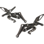 Black Racingbike Rearsets A105FN for Aprilia RS/Tuono 660