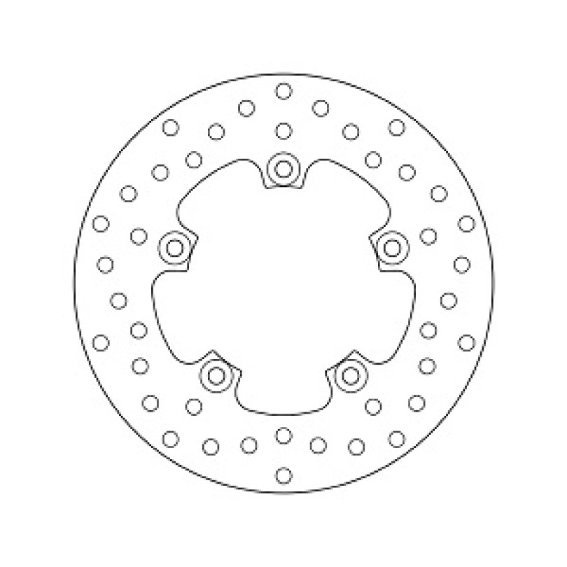 Brembo Fixed Gold Series Rear Brake Disc 68b407g6