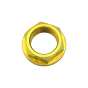 Rear Wheel Nut In Ergal 7075 For V4 V2 Anodized Gold