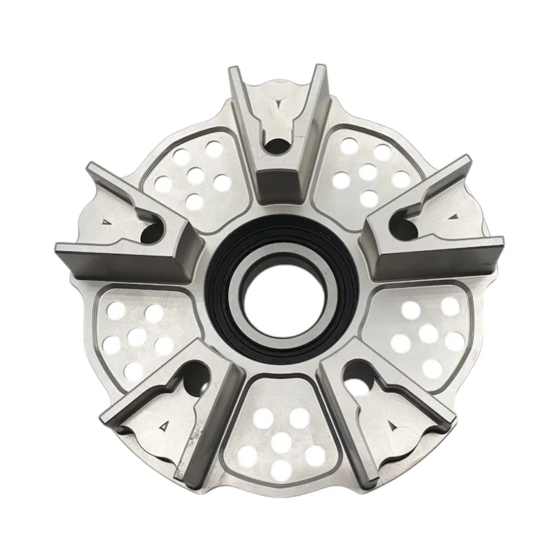 Dilone lightweight Rear Sprocket Holder Carrier for RS660, Tuono 660, Tuareg 660 – silver anodized