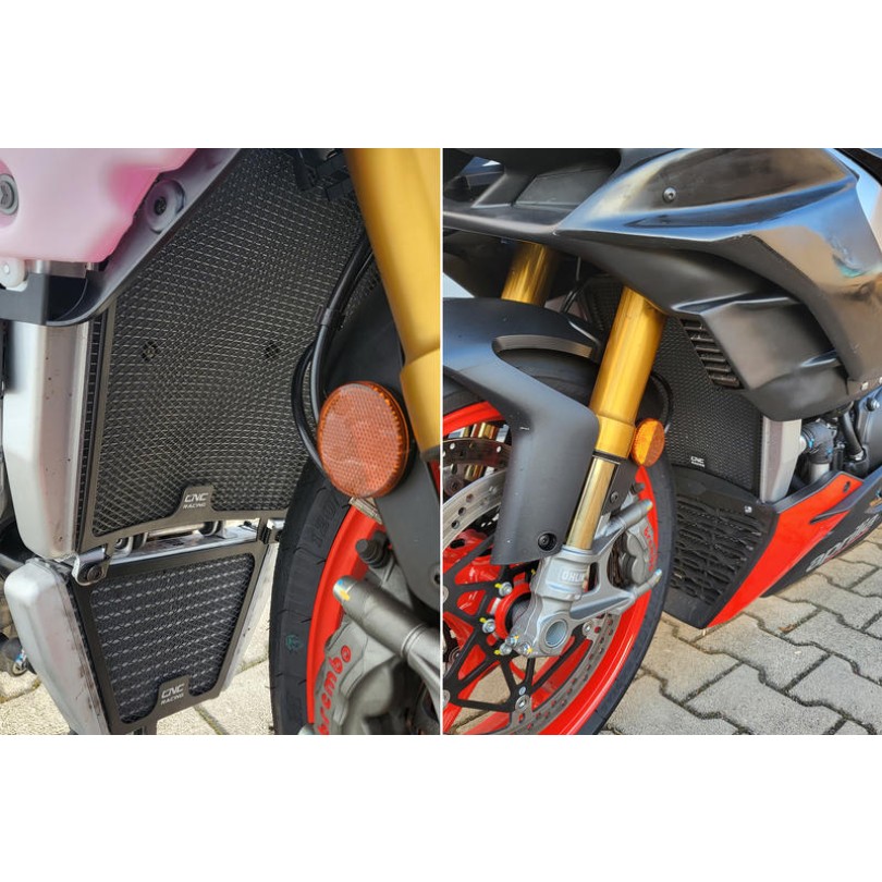 CNC Racing Radiator Grille item RA001B for RSV4 - Tuono V4