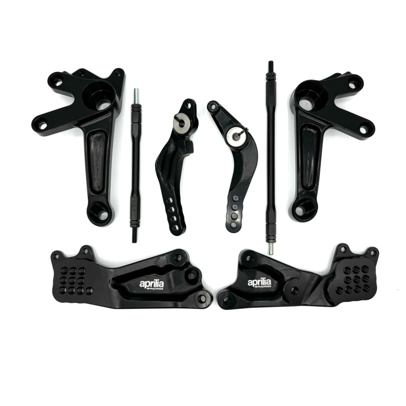 Aprilia Racing Adjustable Footrest Kit for RS660 Tuono 660 2S001786