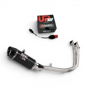Stage 2.5 Kit for Aprilia RS660 and Tuono 660 E5+ 2025 (USA 2026) - SC-Project Exhaust 2S002397, De-Kat Midpipe Gabro and UpMap