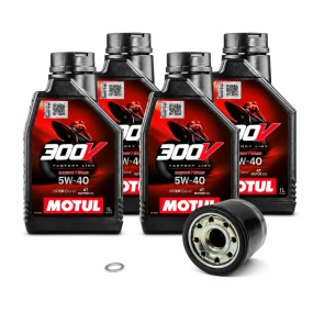 4 Liter Service Kit for RSV4 Tuono V4 with Motul 300V 5W40