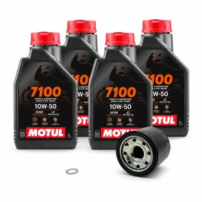 4 Liter Service Kit for RSV4 Tuono V4 with Motul 7100 10w50
