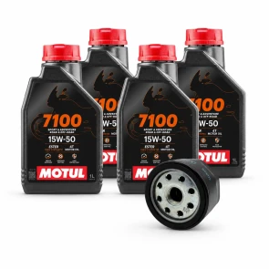 Shiver Dorsoduro 750 900 1200 Caponord 1200 Service Kit with Motul 7100 15w50