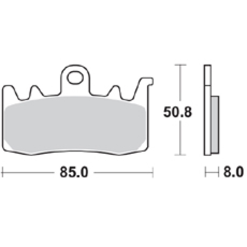 Braking 960CM55 Front Brake Pads for RS660, Tuono 660, Tuono V4 2014-2016