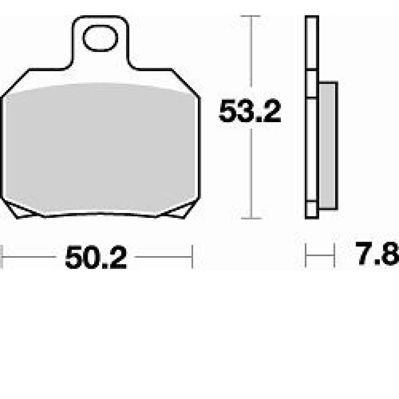 Aprilia Rear Brake Pads by Braking 828CM56