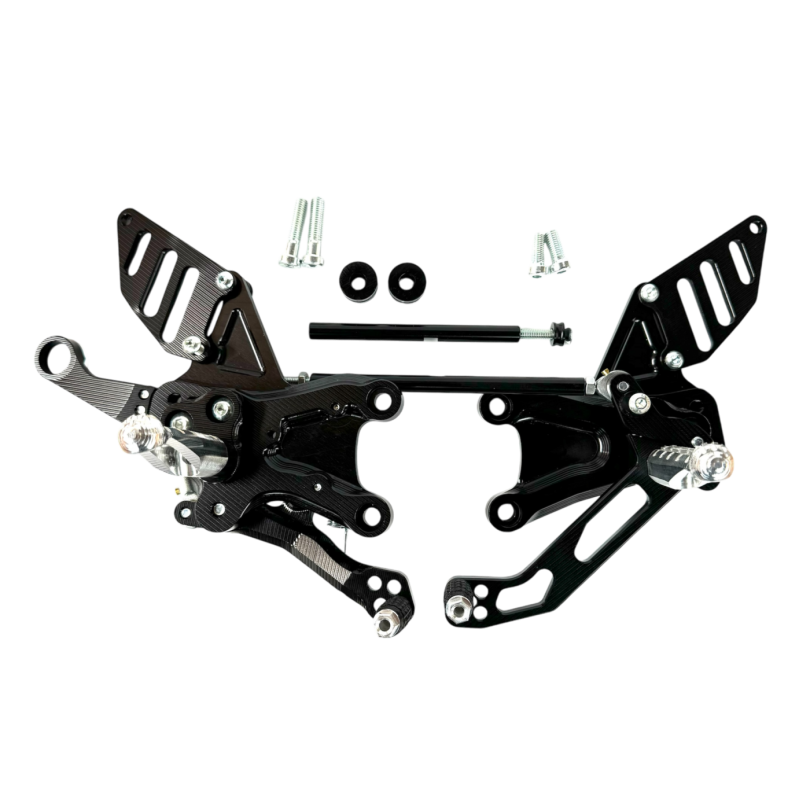 Flyhammer Rearsets RSV4 Tuono V4 2017-2025 Anodized Black