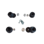 Lightech WAPAP403 Black Wheel Axle Protectors for RSV4 - Tuono V4 from 2022