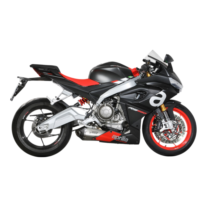 Mivv Delta Race Stainless Steel A.014.LDRX Complete Exhaust for Aprilia RS660 and Tuono 660