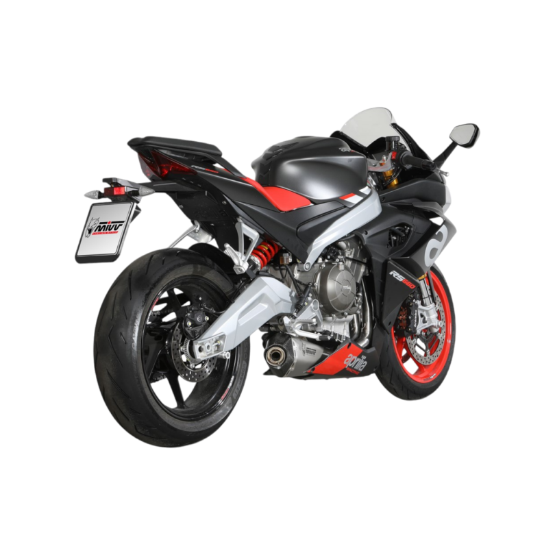 Mivv Delta Race Stainless Steel A.014.LDRX Complete Exhaust for Aprilia RS660 and Tuono 660