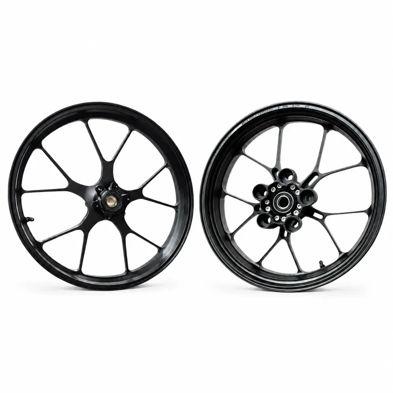 Set of Black Aprilia RSV4 Forged Wheels